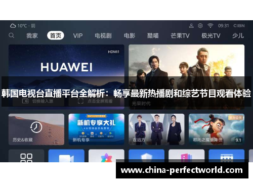 韩国电视台直播平台全解析：畅享最新热播剧和综艺节目观看体验
